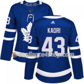 Adidas Maillot de Hockey Toronto Maple Leafs Nazem Kadri 43 2017-2018 Bleu Authentic - Femme